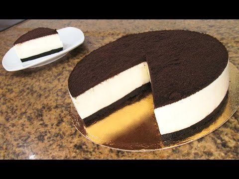 Tarta de galletas oreo sin horno