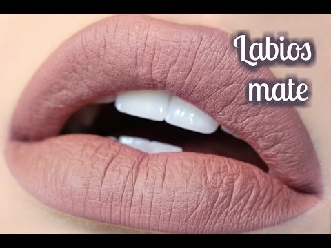 Haz que tu labial sea mate