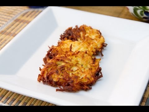Tortitas de papas o patatas estilo latke