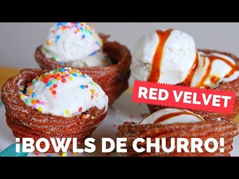 Bowls de churro con helado