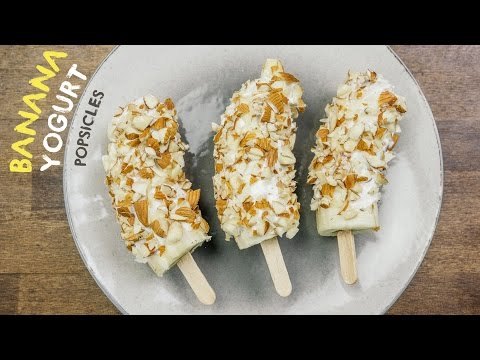 Banana yogurt Popsicles