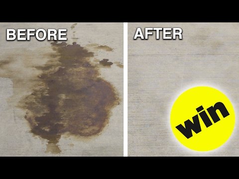 Cómo quitar las manchas de aceite del coche del suelo