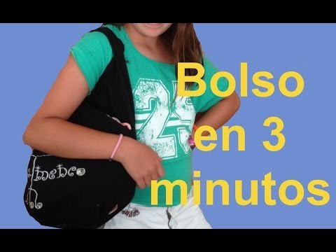 Cómo hacer un bolso en tres minutos, sin coser