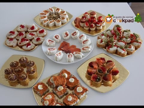 Canapés fáciles y variados para Navidad