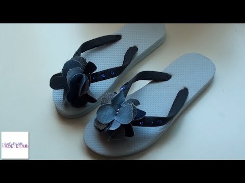 Personaliza tus chanclas con tela tejana