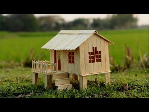 Casa de palitos para niños