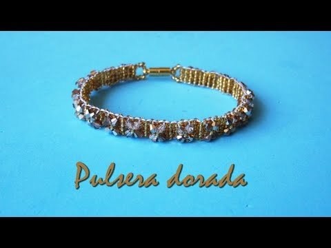 Cómo hacer una pulsera dorada