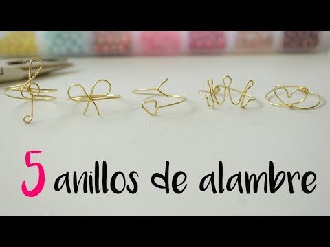 Cómo hacer anillos de alambre