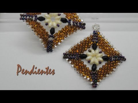 Hacer pendientes con superduo y delicas