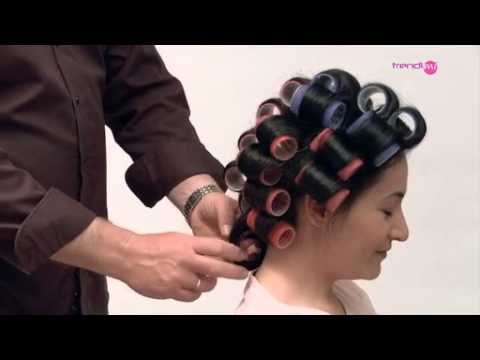 Hacer rizos con rulos