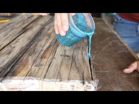 Increíble mesa de madera