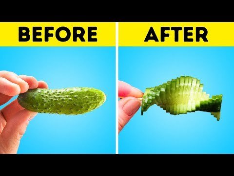 30 maneras de cortar frutas y verduras que te sorprenderán