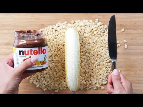 Sushi de nutella y plátano