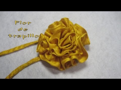 Hacer una flor de trapillo