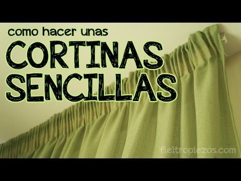 Cómo hacer unas cortinas sencillas