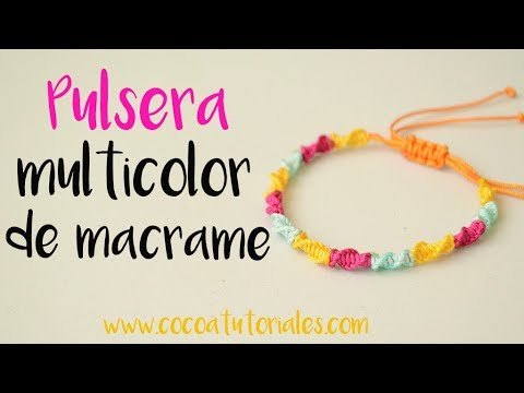 Cómo hacer una pulsera espiral de macramé