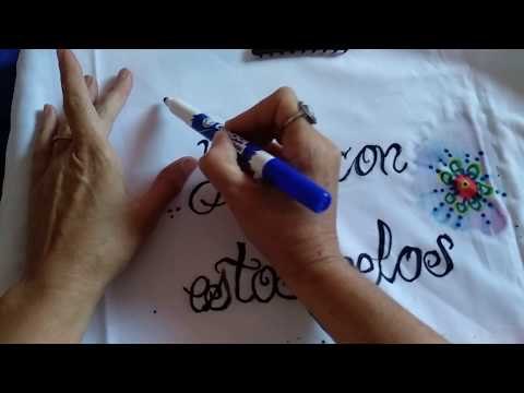 Pintar tela con rotuladores