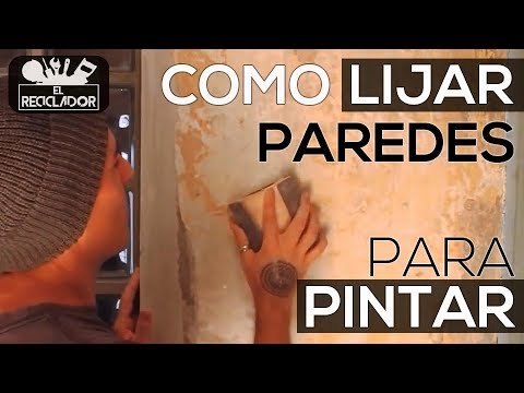 Cómo lijar una pared para pintarla