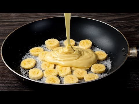 Postre de azúcar y plátano