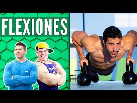 Flexiones para desarrollar pectorales, hombros y brazos