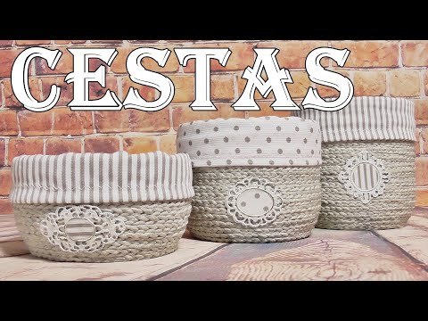 Hacer cestas reciclando botellas de plástico