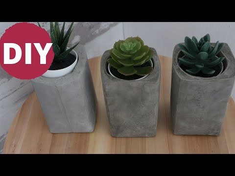 Cómo hacer botellas de plástico y cemento