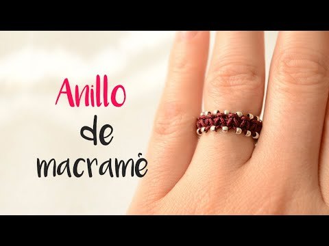 Cómo hacer un anillo de macramé fácil