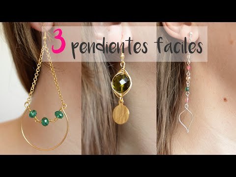 3 modelos de pendientes de alambre muy fáciles