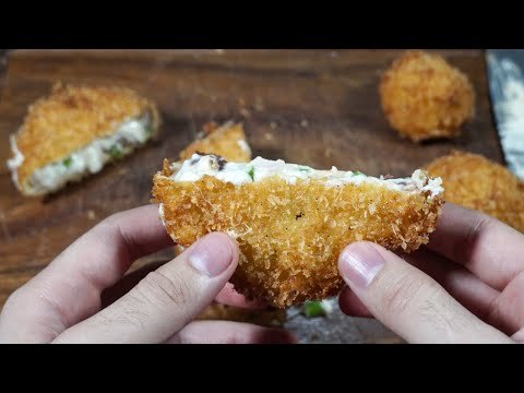 Aros de cebolla rellenos