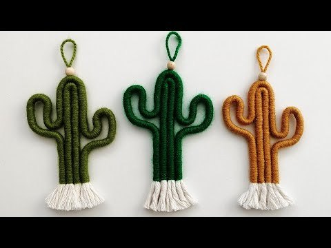 Hacer cactus de macramé