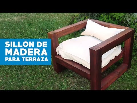 Cómo hacer un sillón de madera para terraza
