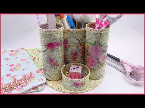 Lapicero hecho con cartón