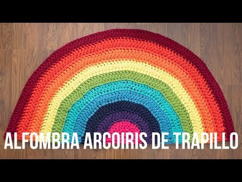 Alfombra Arcoiris de trapillo