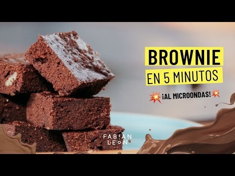 Brownie de chocolate al microondas en 5 minutos