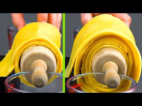 Una asombrosa delicia con rodillo y una sartén