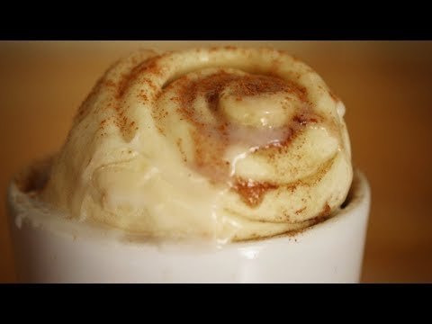Rollo de canela en 1 minuto al microondas
