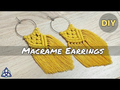 Pendientes de macramé
