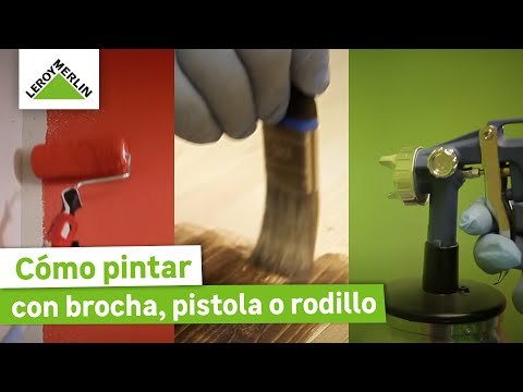Diferencias entre pintar con brocha, pistola o rodillo
