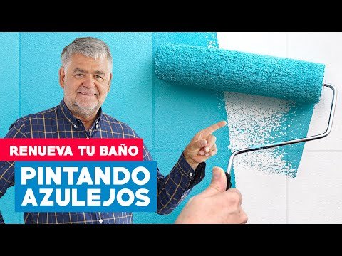 Renovar un baño pintando azulejos