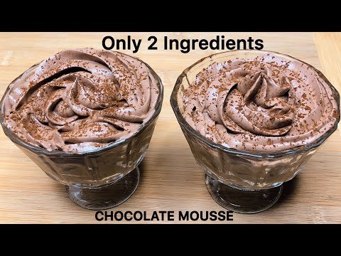 Mousse de chocolate con 2 ingredientes en 15 minutos