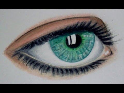 Dibujar un ojo con colores simples