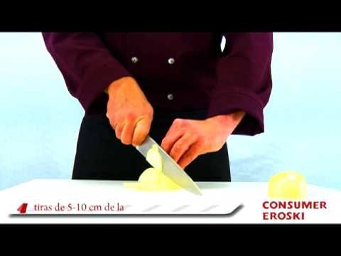 Como cortar verduras