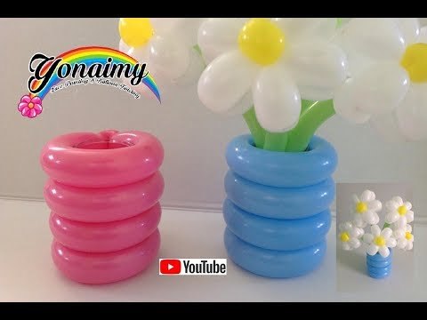 Como hacer un florero con un globo