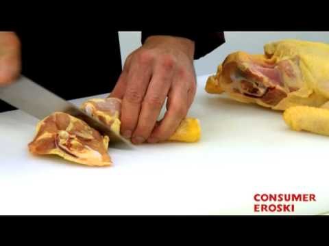 Limpiar y despiezar el pollo