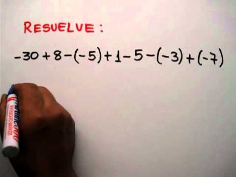 Suma y resta números enteros