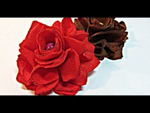 Rosas de fieltro