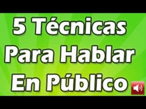 Técnicas para hablar en público