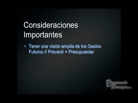 Como elaborar un presupuesto. Parte 1/3