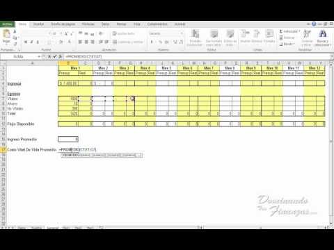 Como elaborar un presupuesto. Parte 3/3
