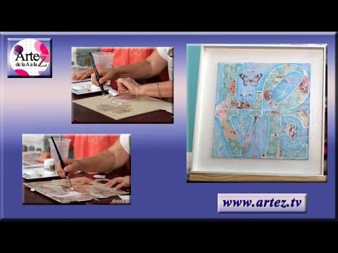 Decoupage con laminas de papel